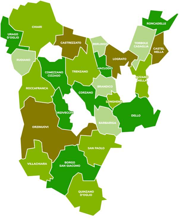 Mappa Comuni